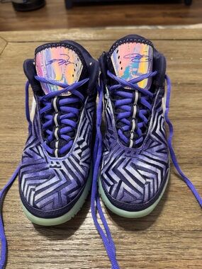 Nike Purple LeBron Monopoly Shoes